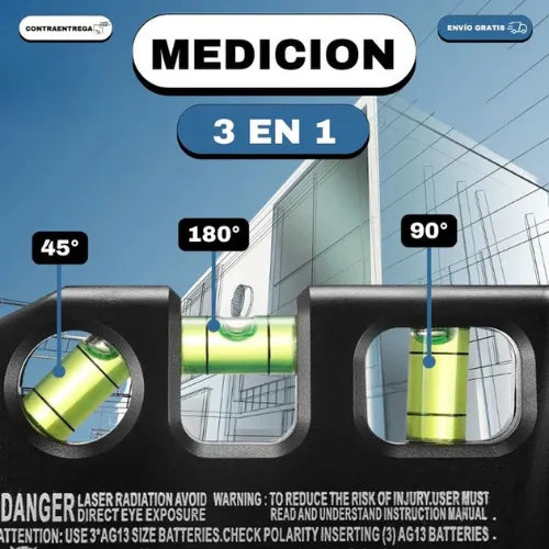 Metro Láser 3 en 1