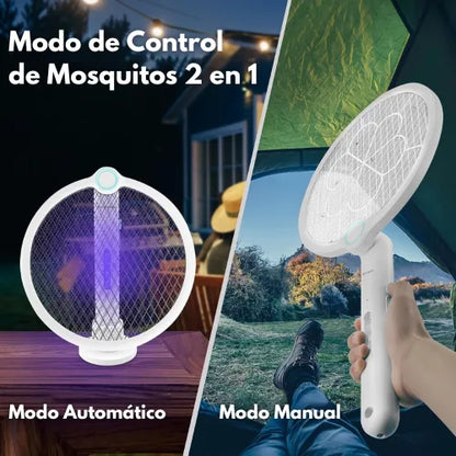 Raqueta UV Matamosquitos Plegable