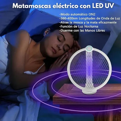 Raqueta UV Matamosquitos Plegable