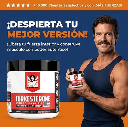 Turkesterone™ | Suplemento Natural Para Potencia Muscular, Energía y Testosterona