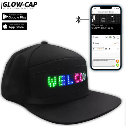 Gorra con Pantalla LED Personalizable GlowCap