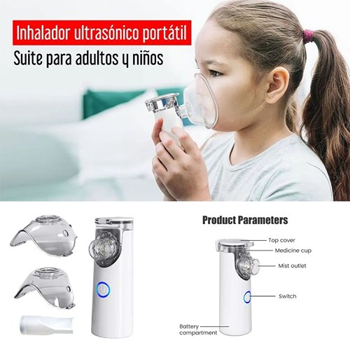 Nuevo Nebulizador e Inhalador Silencioso Portátil